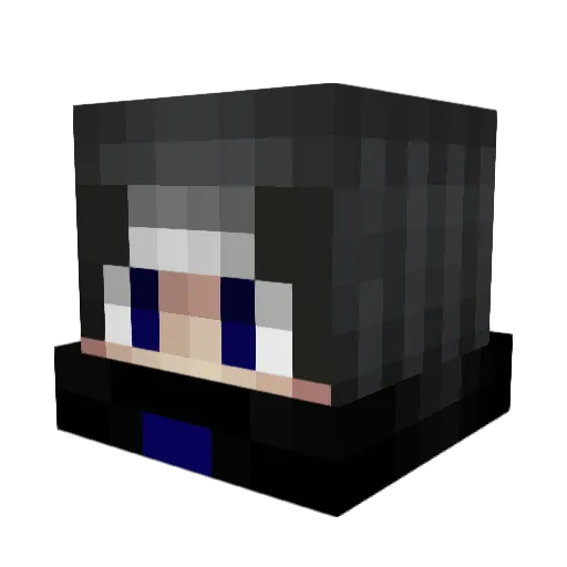 Riou__ Minecraft avatar head, 3D render