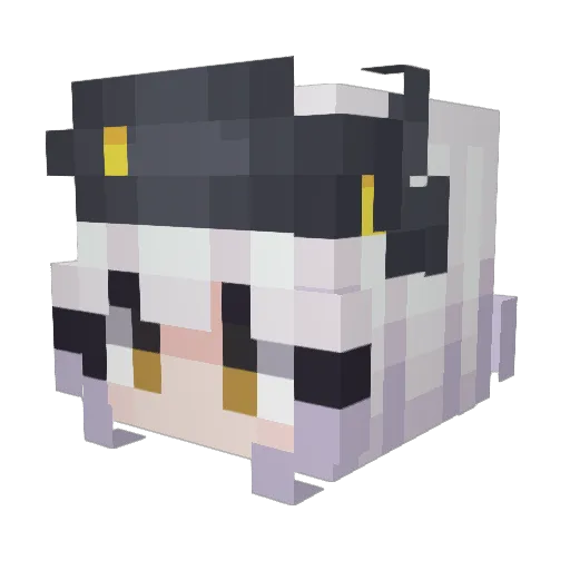 Rioxt Minecraft avatar head, 3D render