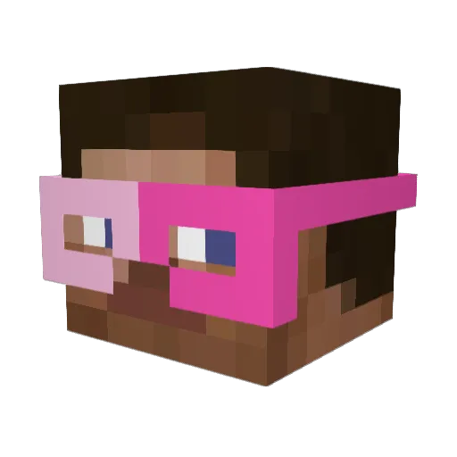 RipAccountLaanui Minecraft avatar head, 3D render