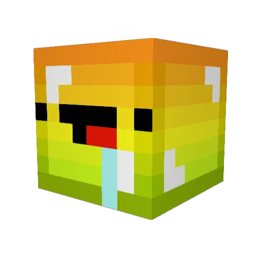 RipBaske Minecraft avatar head, 3D render