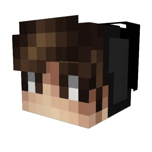 RipDeadMemes Minecraft avatar head, 3D render