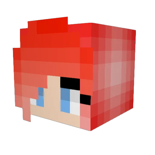 RipFTop Minecraft avatar head, 3D render