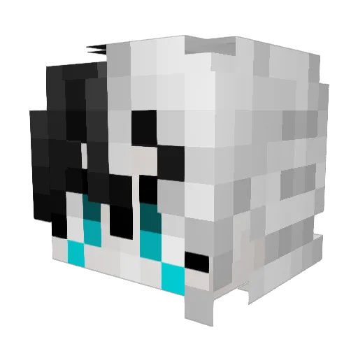 RipMochi Minecraft avatar head, 3D render