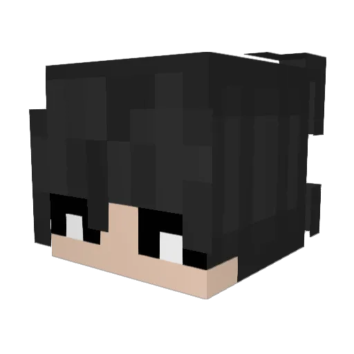RipMoonLit Minecraft avatar head, 3D render