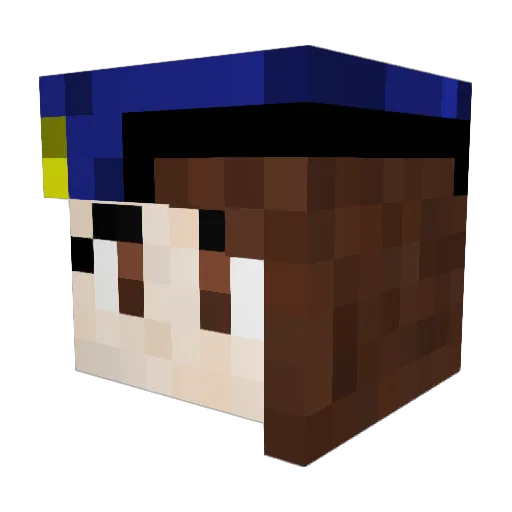RipOffManX Minecraft avatar head, 3D render