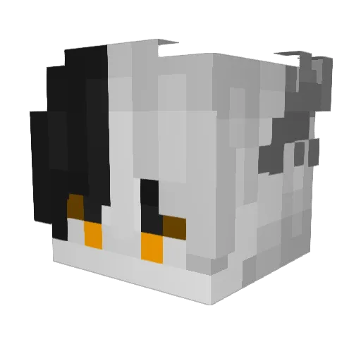 RipOrt Minecraft avatar head, 3D render