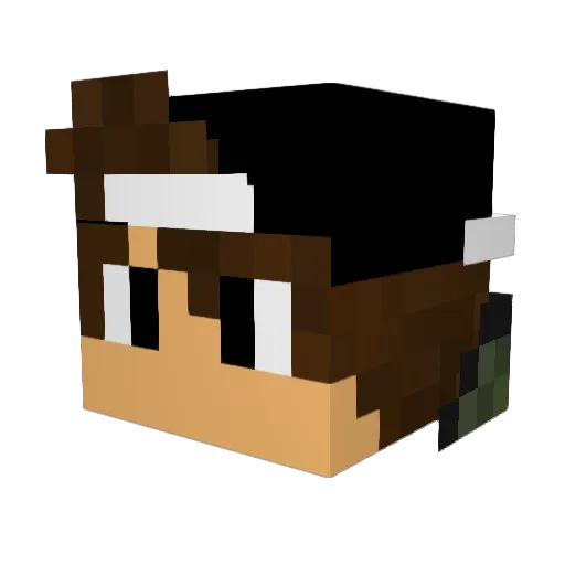 RipQueen Minecraft avatar head, 3D render