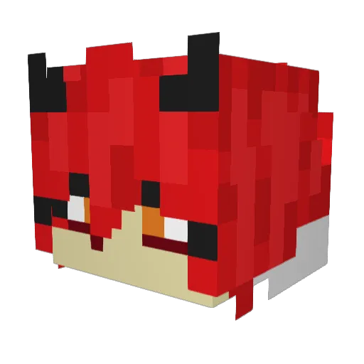 RipRinCrafts Minecraft avatar head, 3D render