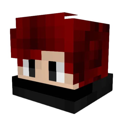 Rip_Start Minecraft avatar head, 3D render