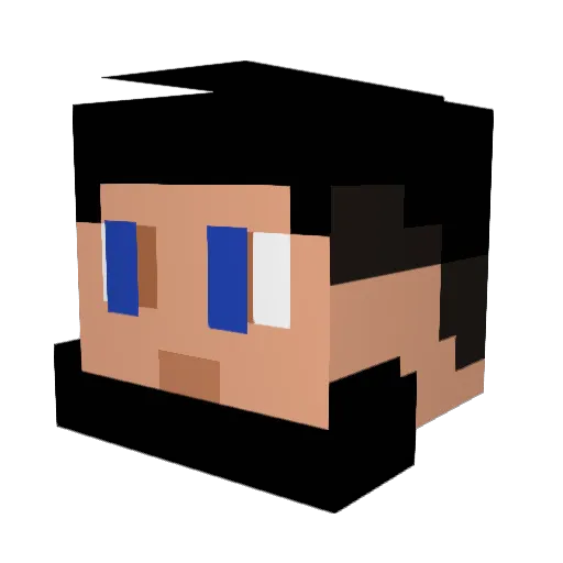 Ripaldi Minecraft avatar head, 3D render