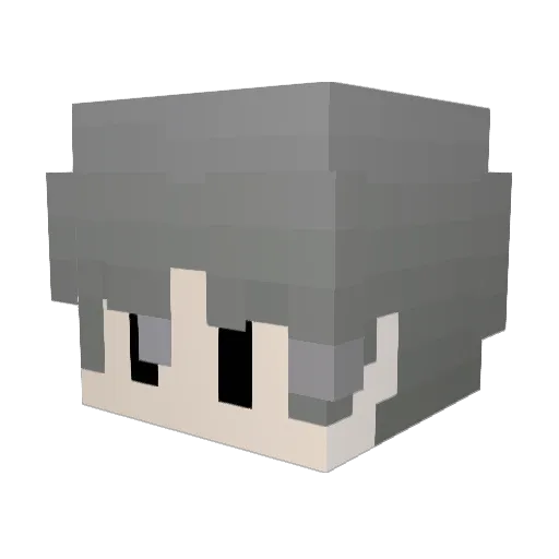 Riperis Minecraft avatar head, 3D render
