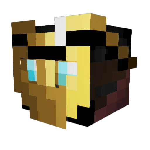 Ripershushi Minecraft avatar head, 3D render