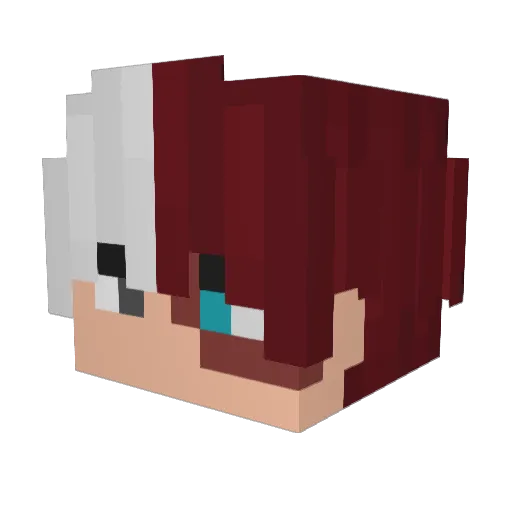 RipesR Minecraft avatar head, 3D render