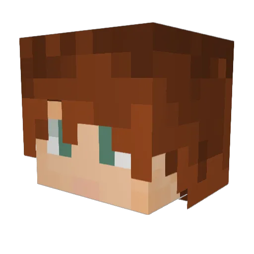 Ripez11 Minecraft avatar head, 3D render