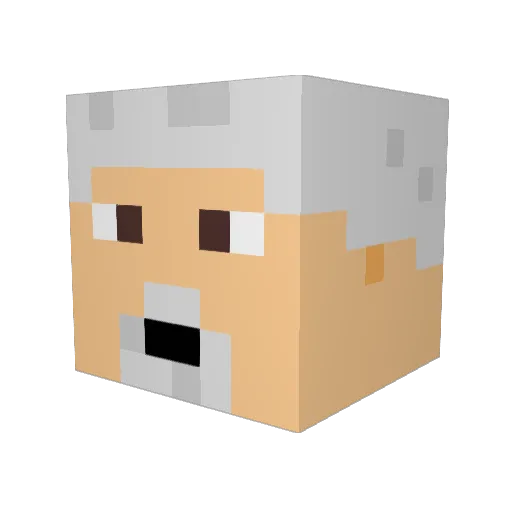 Ripkek2 Minecraft avatar head, 3D render