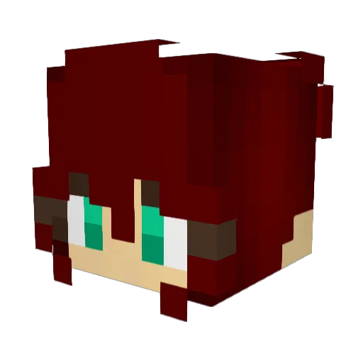 Ripley73 Minecraft avatar head, 3D render