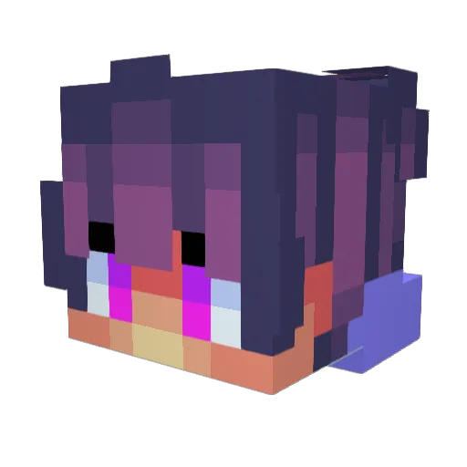 Riply88 Minecraft avatar head, 3D render