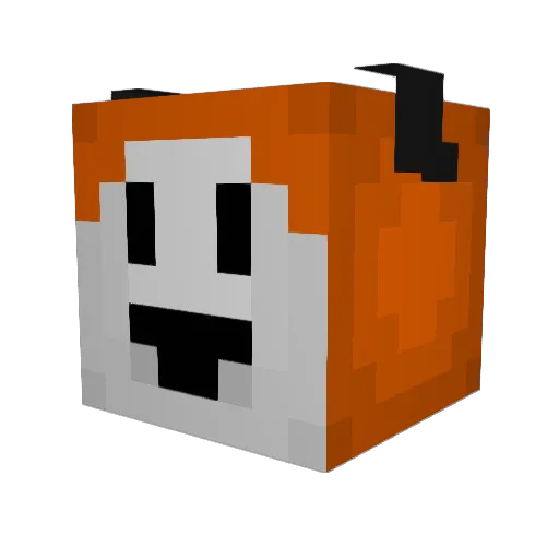 Ripmey Minecraft avatar head, 3D render