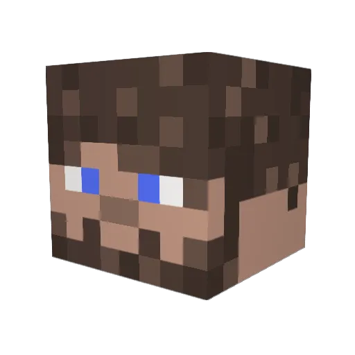Ripology Minecraft avatar head, 3D render