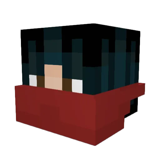Ripotent Minecraft avatar head, 3D render
