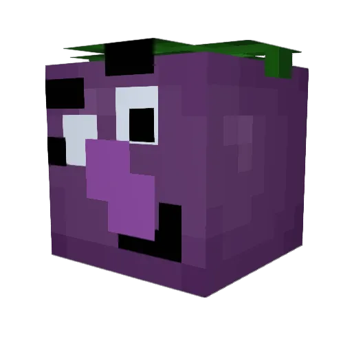 Ripparoni Minecraft avatar head, 3D render