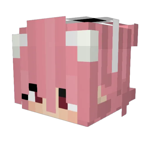 RippedMoon Minecraft avatar head, 3D render