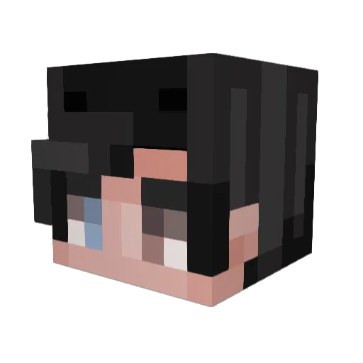 Ripper190 Minecraft avatar head, 3D render