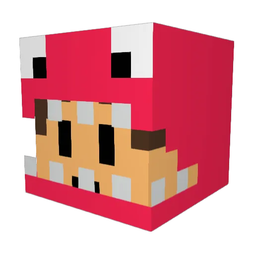 RipperRayz Minecraft avatar head, 3D render