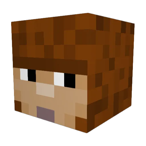 RipperoniHarambe Minecraft avatar head, 3D render