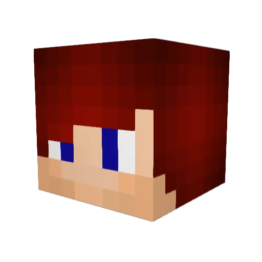 Ripperr7 Minecraft avatar head, 3D render