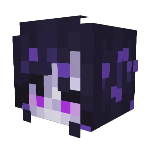 Rippexking Minecraft avatar head, 3D render