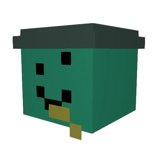 Ripst4 Minecraft avatar head, 3D render