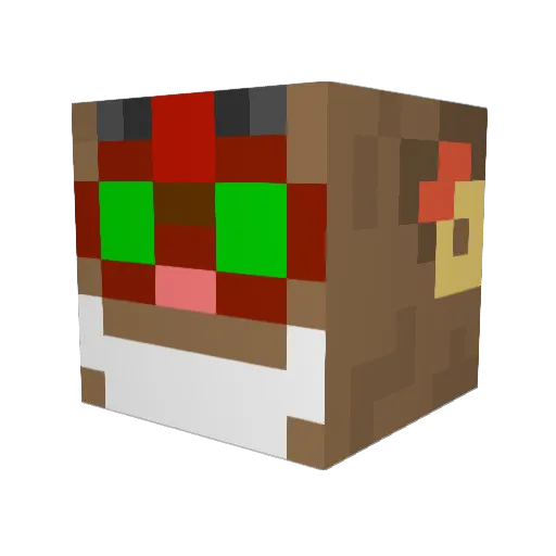 RipsterZero Minecraft avatar head, 3D render