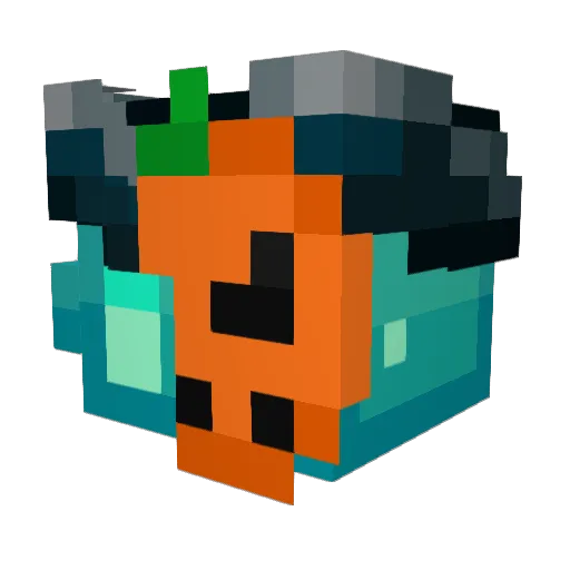 Riptide16 Minecraft avatar head, 3D render