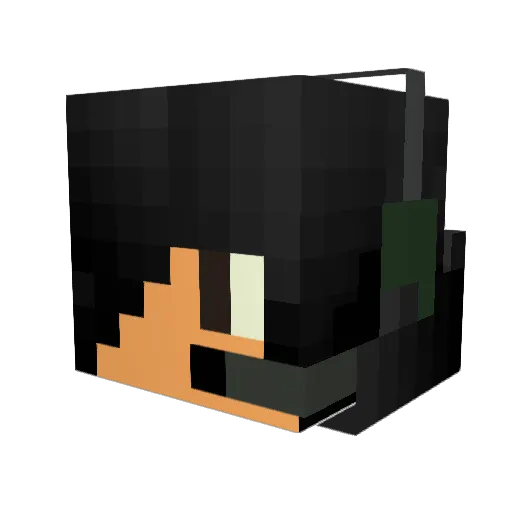 Riptide2020 Minecraft avatar head, 3D render