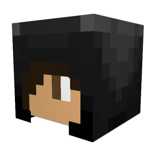 RiptidePVP Minecraft avatar head, 3D render
