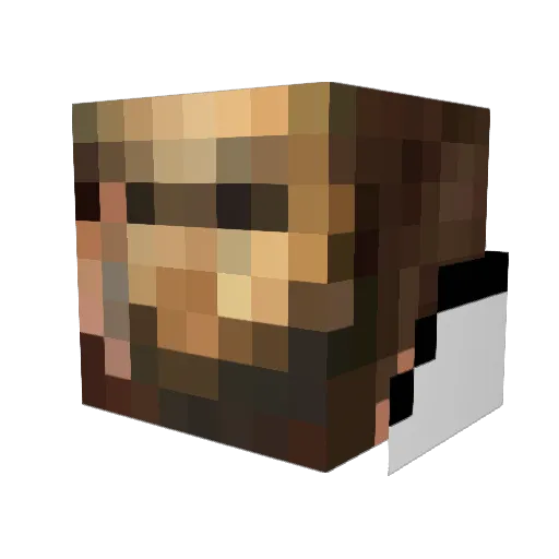 RiptideSoldier Minecraft avatar head, 3D render