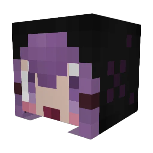 Ripton Minecraft avatar head, 3D render