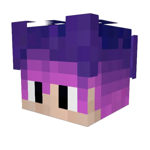 Riptonio Minecraft avatar head, 3D render
