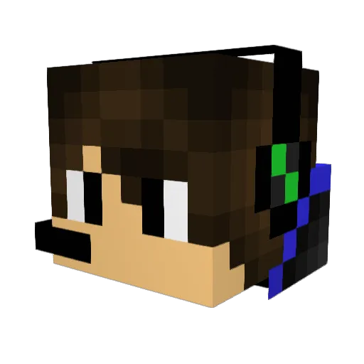 Riquericci1 Minecraft avatar head, 3D render