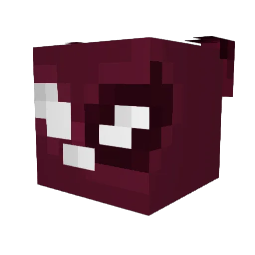 Riquido Minecraft avatar head, 3D render