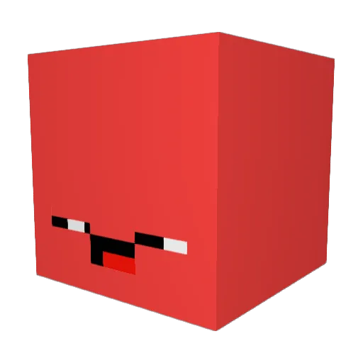 Riqzz Minecraft avatar head, 3D render