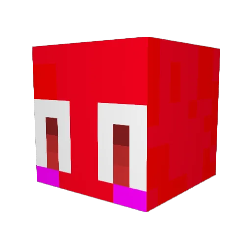 RiriyRika Minecraft avatar head, 3D render