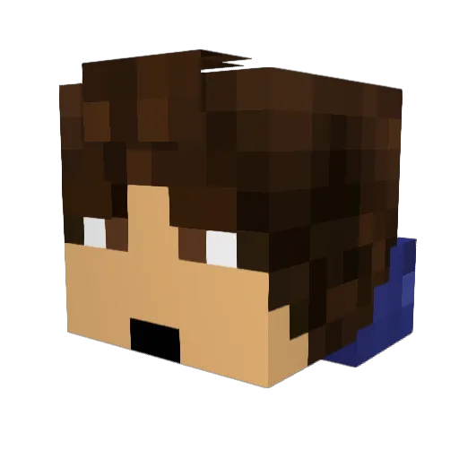 RisKio Minecraft avatar head, 3D render