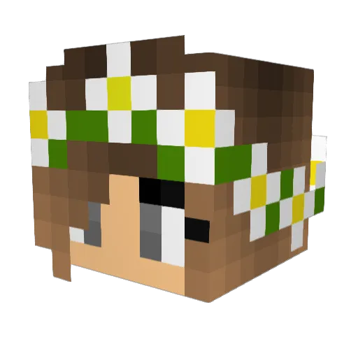 Risar Minecraft avatar head, 3D render