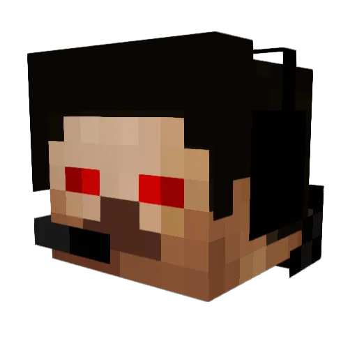 Rise_Sneaker Minecraft avatar head, 3D render
