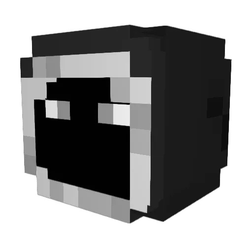 Risen3612 Minecraft avatar head, 3D render