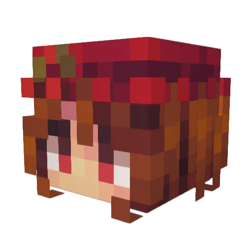 Risen4 Minecraft avatar head, 3D render