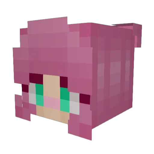 RisenDragon Minecraft avatar head, 3D render