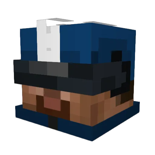 RiseofMrBob Minecraft avatar head, 3D render